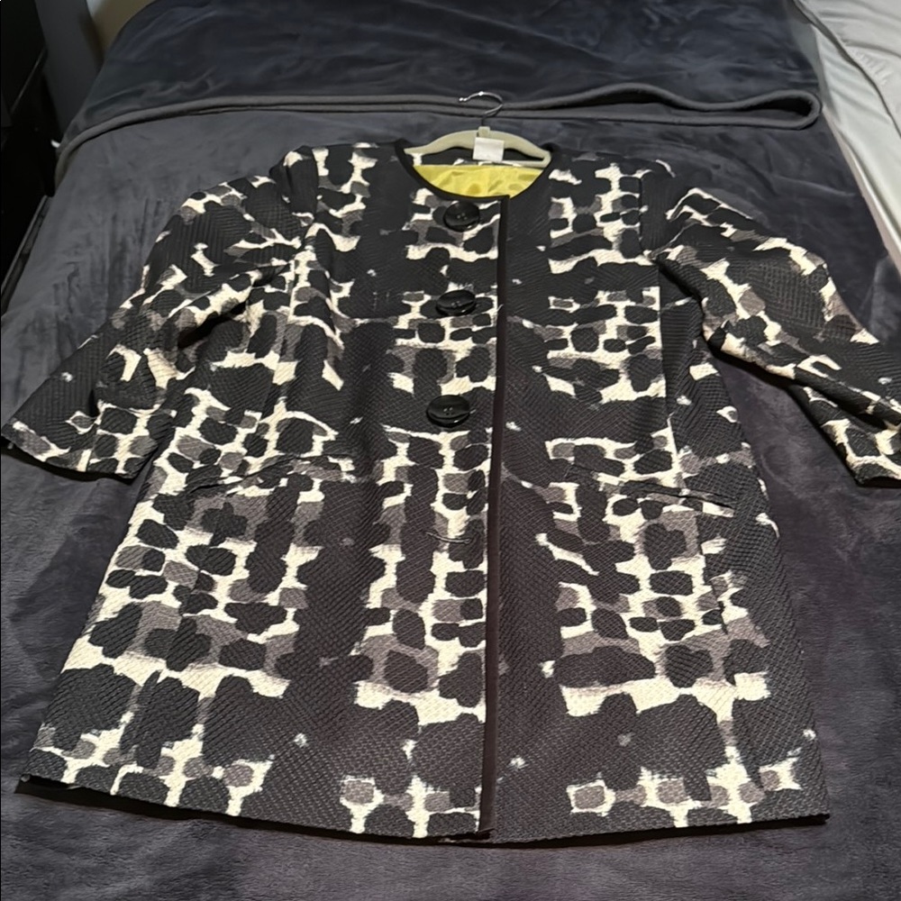 Stylish Black and White Women's Coat